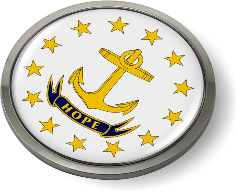 Rhode Island - State Flag Emblem